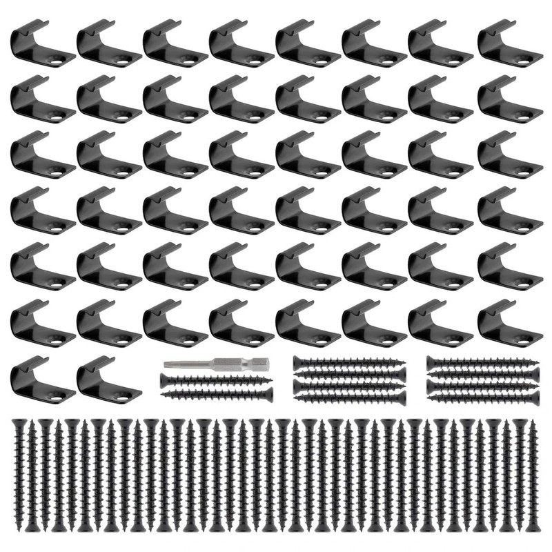 100 Pack Hidden Fasteners & Deck Starter Clips with Decking Screws Set, 50PC gallery