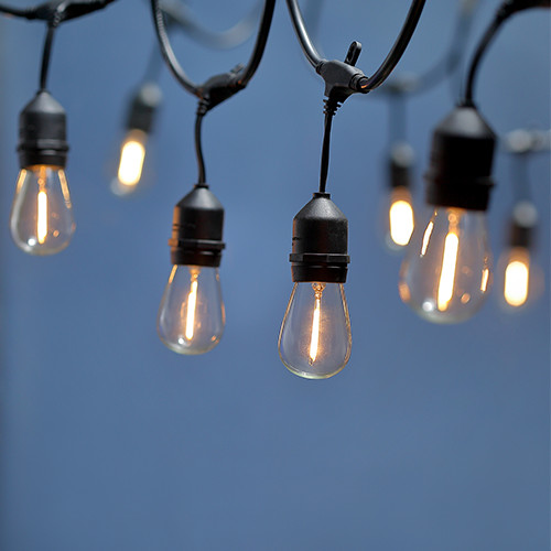 48FT Outdoor String Lights 24 LED Light Bulbs for PartyPatio Garden Backyard gallery