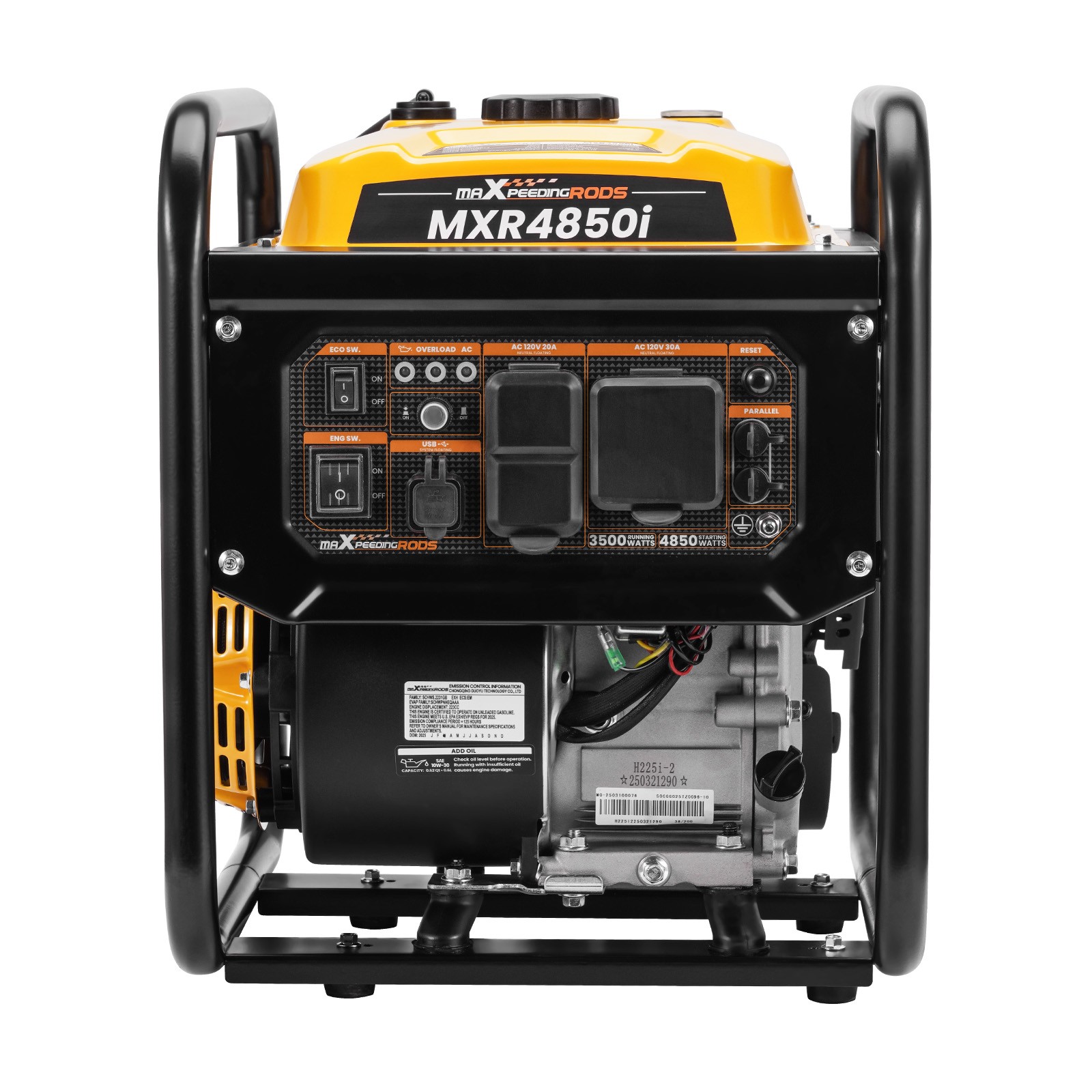 Quiet 72dB Generator 3500W Rated Power ECO Mode 3 Outlets EPA Certified gallery