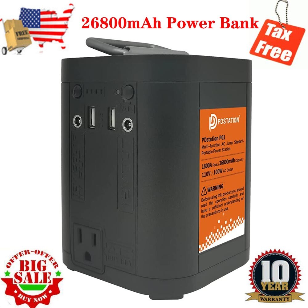 Lithium Ion Portable Power Station 110V 26800mAh 100Wh Portable Generator W/USB gallery