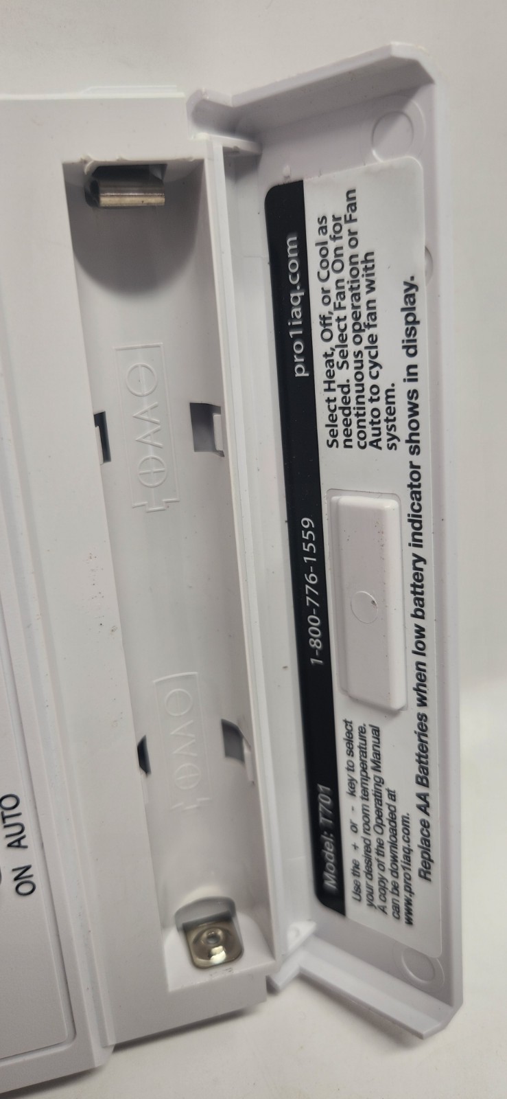 PRO1 IAQ T701 White 24 Volts Non-Programmable Electronic Thermostat Tested gallery