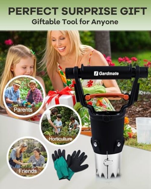 Bulb Planter Tool - One-Touch Automatic Bulb Planter for Bulbs, Seeds & gallery