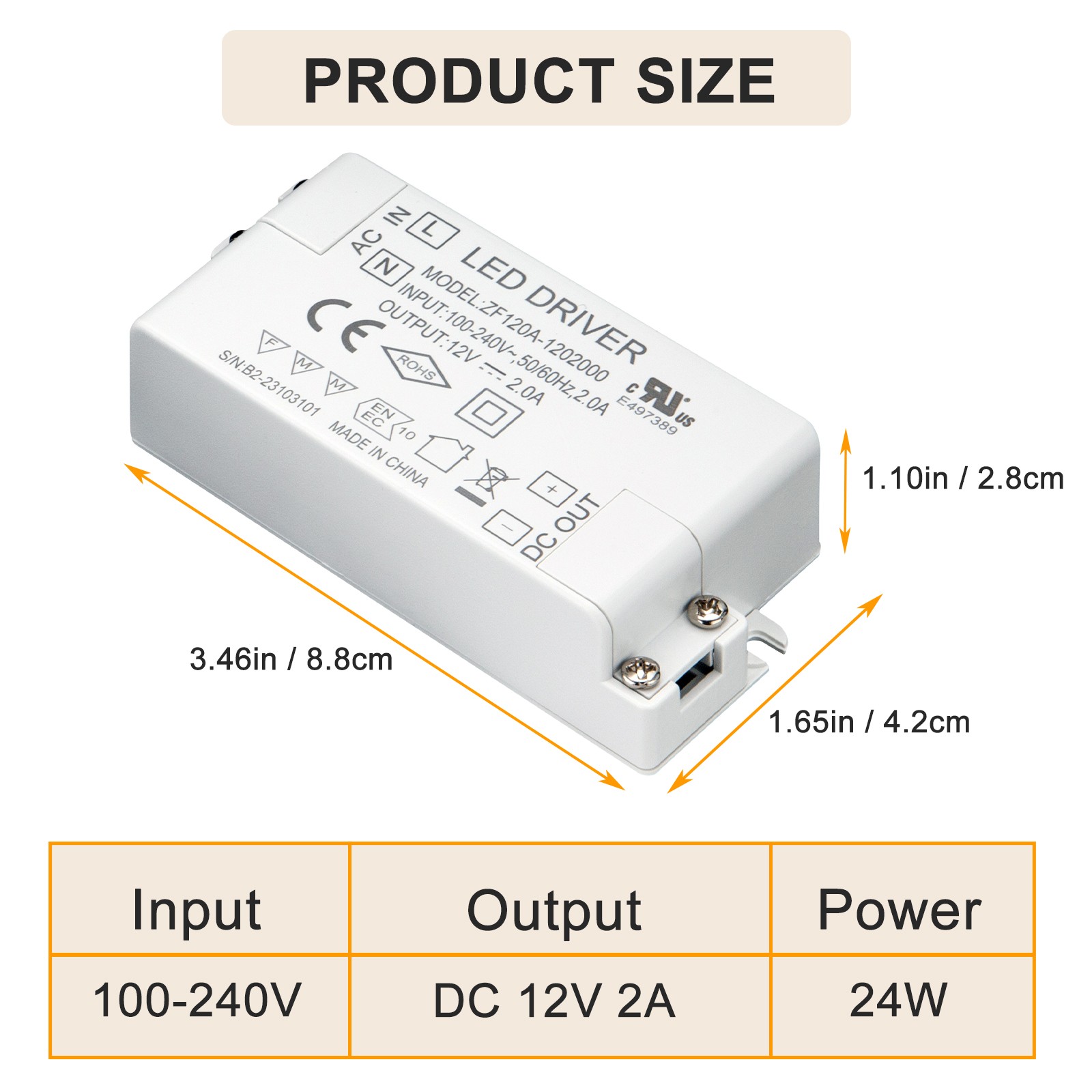 Transformer Power Supply LED Driver Adapter Universal AC 110V to DC 12V 24W/60W gallery