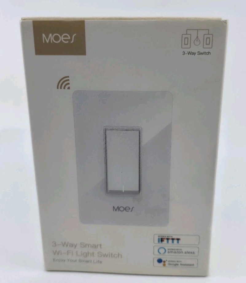 MOES WiFi Smart Wall Light Switch 3 Way Alexa Google APP Timer NIB Unused gallery