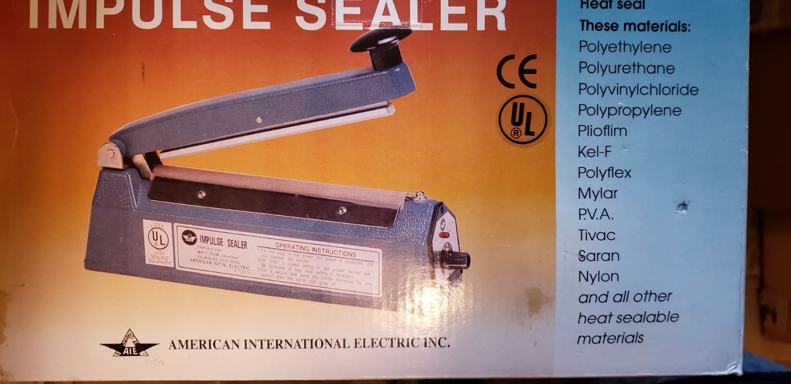 Helpful Bag Sealer Handheld Heat Impulse Sealing Manual Machine 8" Desktop Frash gallery