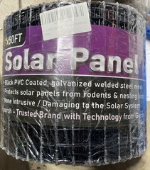 Maporch PVC Coated Galvanized Steel, Black (6″ x 50 ft) – Solar Panel Bird Sq…