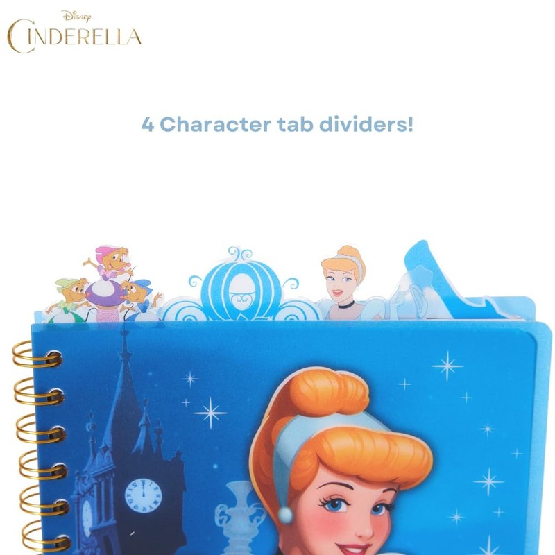 Disney Cinderella Tab Journal Notebook, Spiral Bound, 96 Lined Pages, 8 x 7 i... gallery