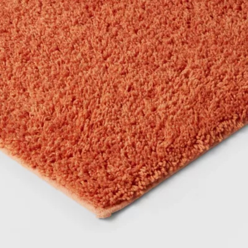 20"x34" Antimicrobial Bath Rug Orange- Threshold™: Machine Washable gallery