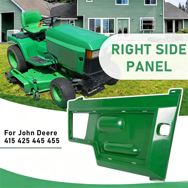 Green Right Side Panel Powder coated # AM128982 For John Deere 415 425 445 455 gallery