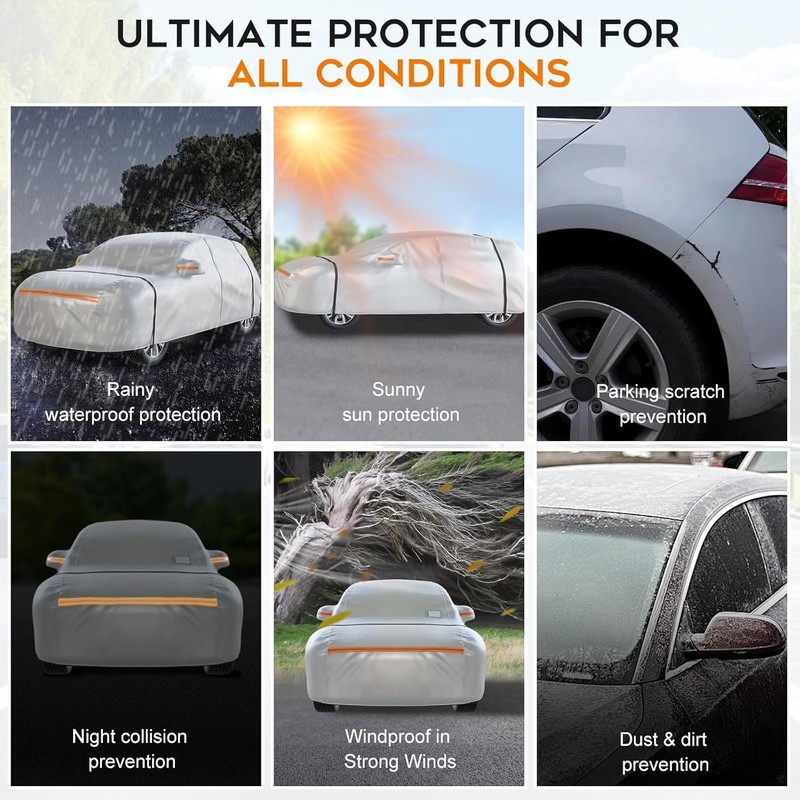 Waterproof SUV Car Cover: 6-Layer Protection from Rain, Snow, UV & Dust - Univer gallery