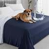 Waterproof Bed Blanket Queen Size 78 X 82 Navy Blue Polyester gallery