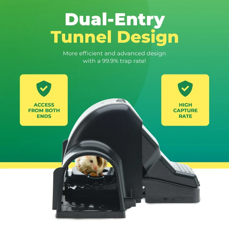 UCatch Rat Trap Indoor & Outdoor Dual-Entry - Kids Pet Safe Hands-Free Design gallery