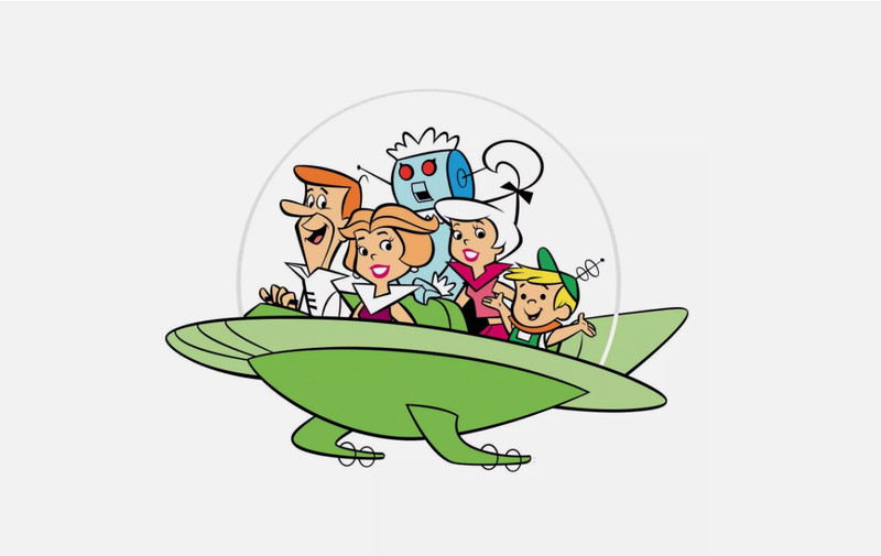 Jetsons sticker classic cartoon sticker Logo laptop vinyl decal gallery