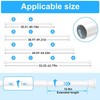Siselba 2 Pack Shower Curtain Rod 31-62 Inches Adjustable Tension Curtain Rod gallery