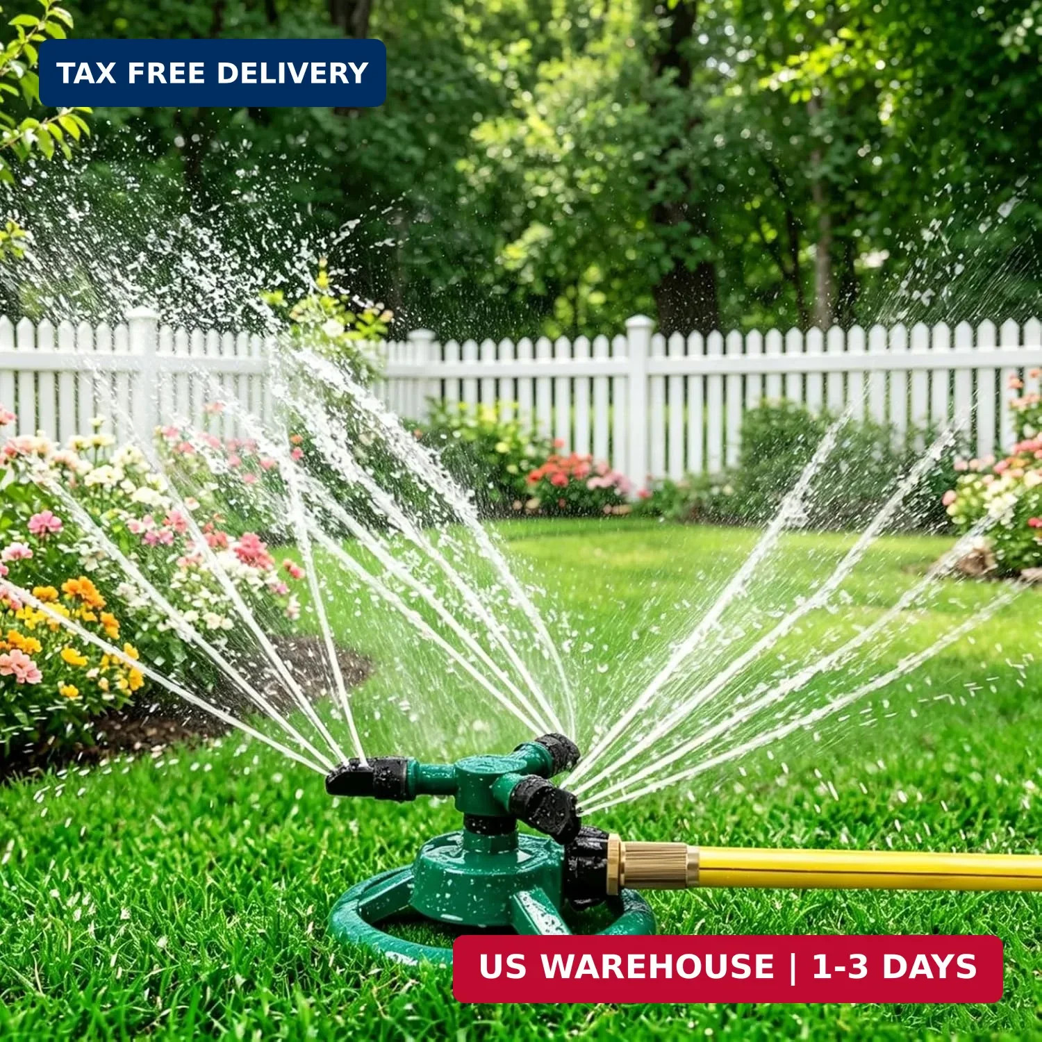 Sprinklers for Yard, Rotating Lawn and Garden Sprinkler for Large Area Coverage, gallery