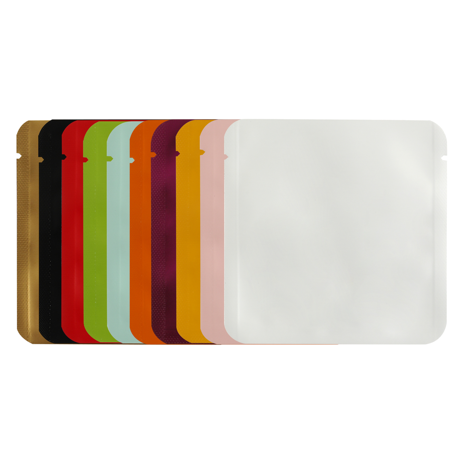 100PCS Matte Open Top Square Bags with Rounded Corner for Beauty Sample gallery
