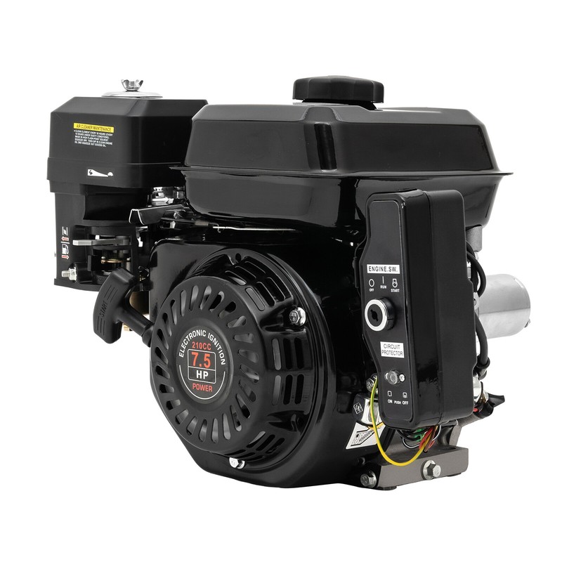 Electric Start Gas Engine 212cc 4-Stroke Horizontal Shaft Motor for Honda GX160 gallery