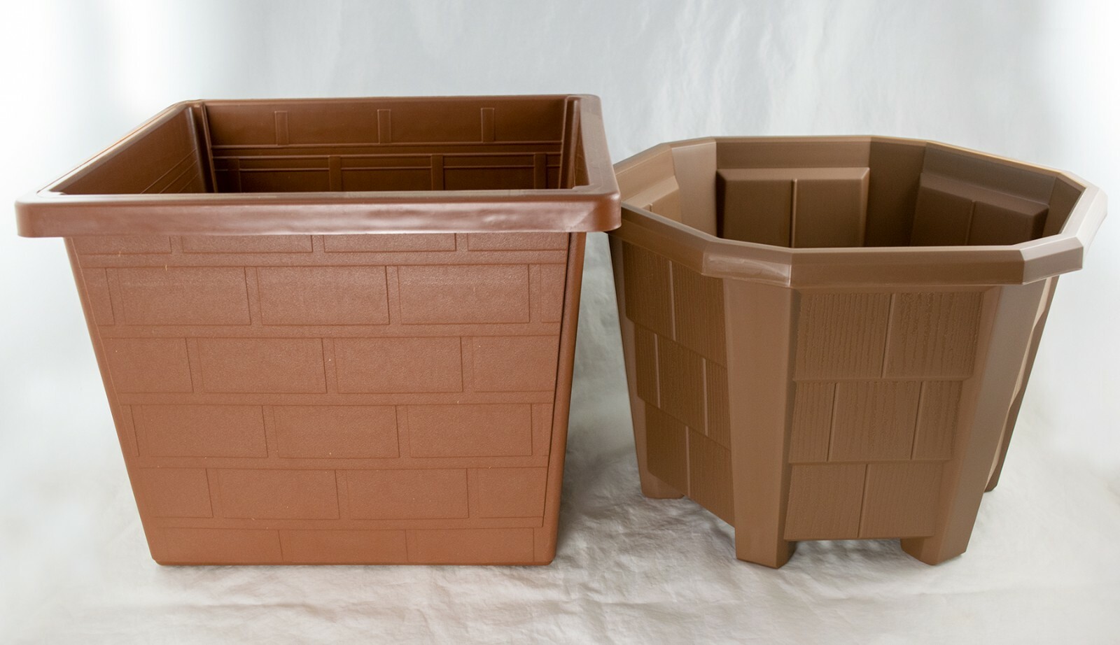 2 Mix 10 " Japanese Hexagon & Square Plastic Bonsai Training Pot / Planter gallery