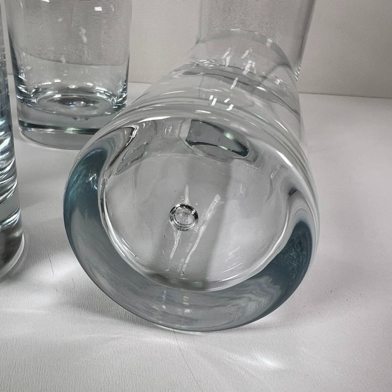 Rain Drop Heavy Weighted Bar Tall Cocktail Drink Glass Glasses NEW! Lot (5x) NEW gallery