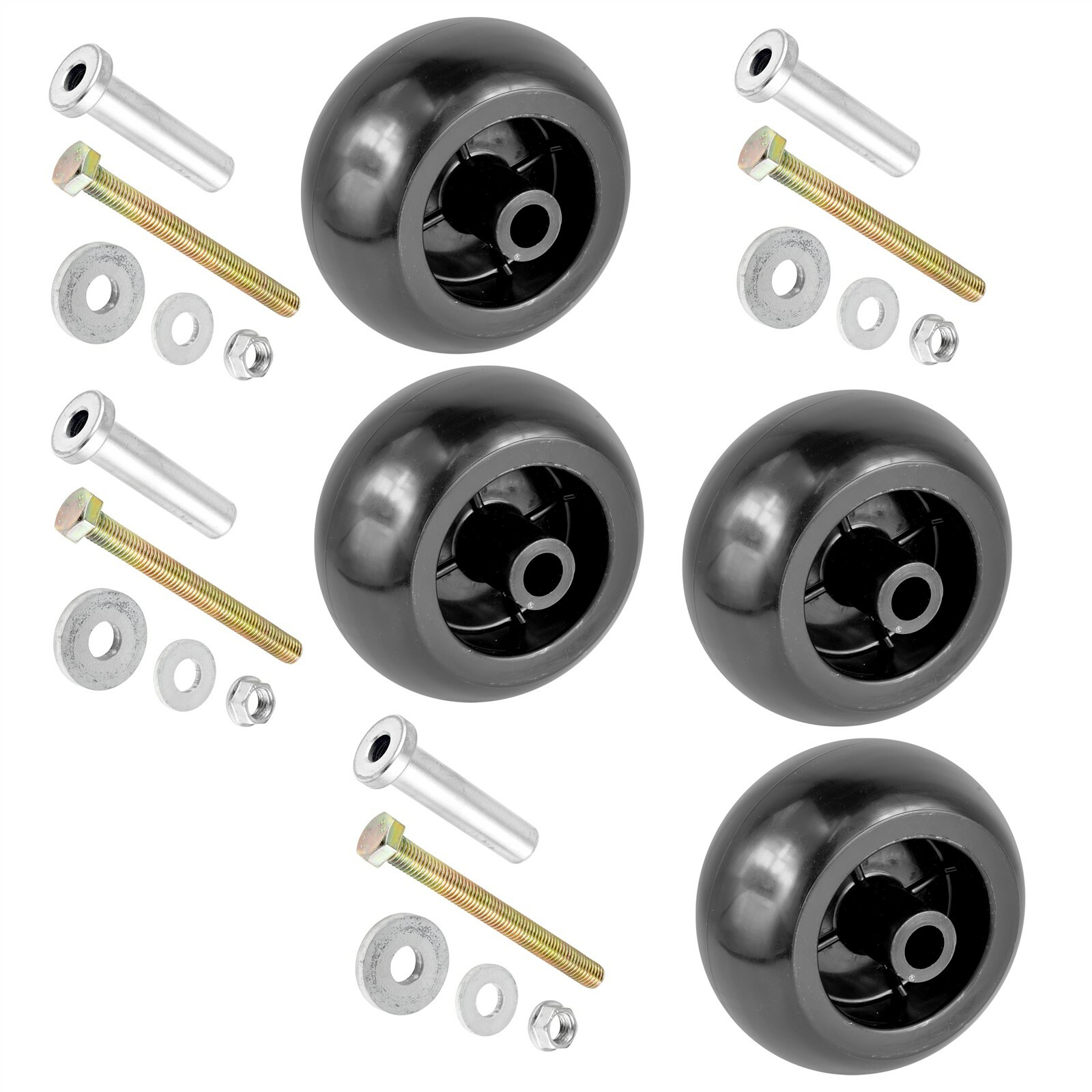 4 Deck Wheel fits Ferris 1716353 Gilson 710138 Husqvarna 539102643 Toro 68-2730 gallery