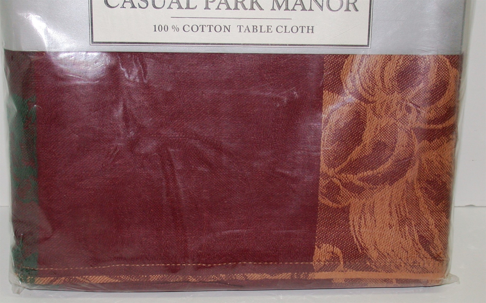 Casual Park Manor Tablecloth ~ Pumpkin Patch Plaid ~ 60" x 104" Rectangular NEW gallery