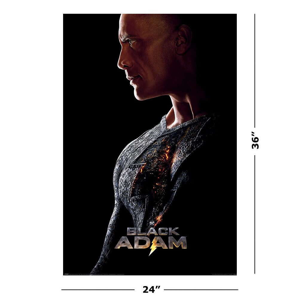 Black Adam - DC Movie Poster (Teaser - Out Of The Darkness) (Size: 24" x 36") gallery
