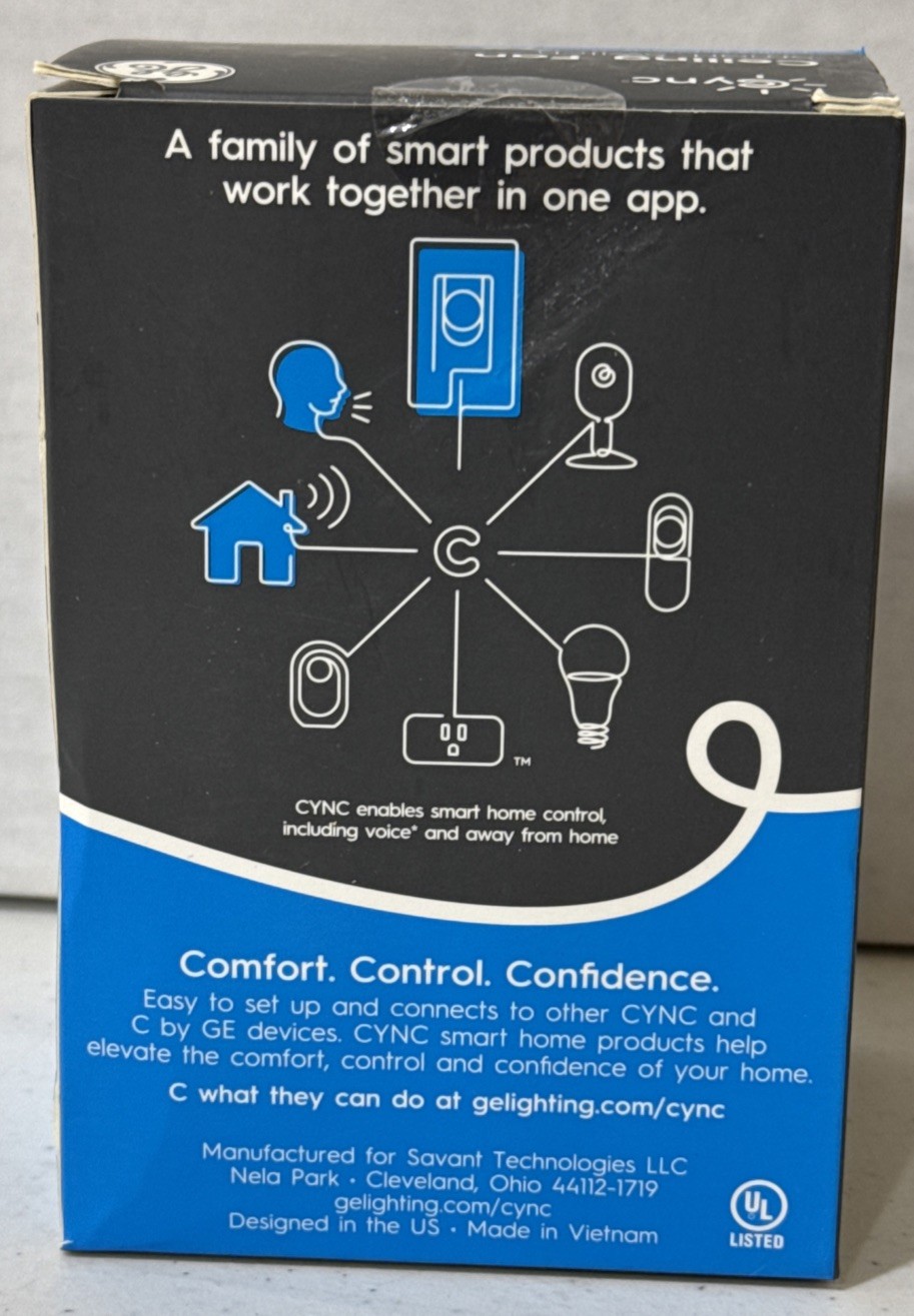 GE Cync Ceiling Fan Smart Switch, Wi-Fi Switch ~ No Add'l Hub Required gallery