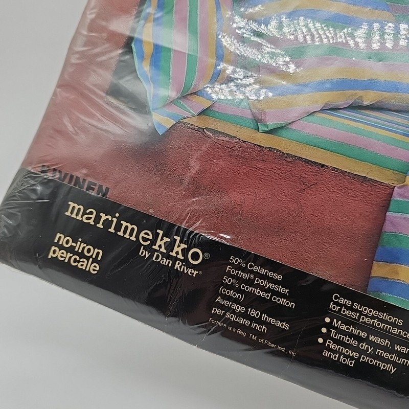 Marimekko By Dan River Multicolor Double Flat Sheet for 54 x 75 in mattress -NEW gallery