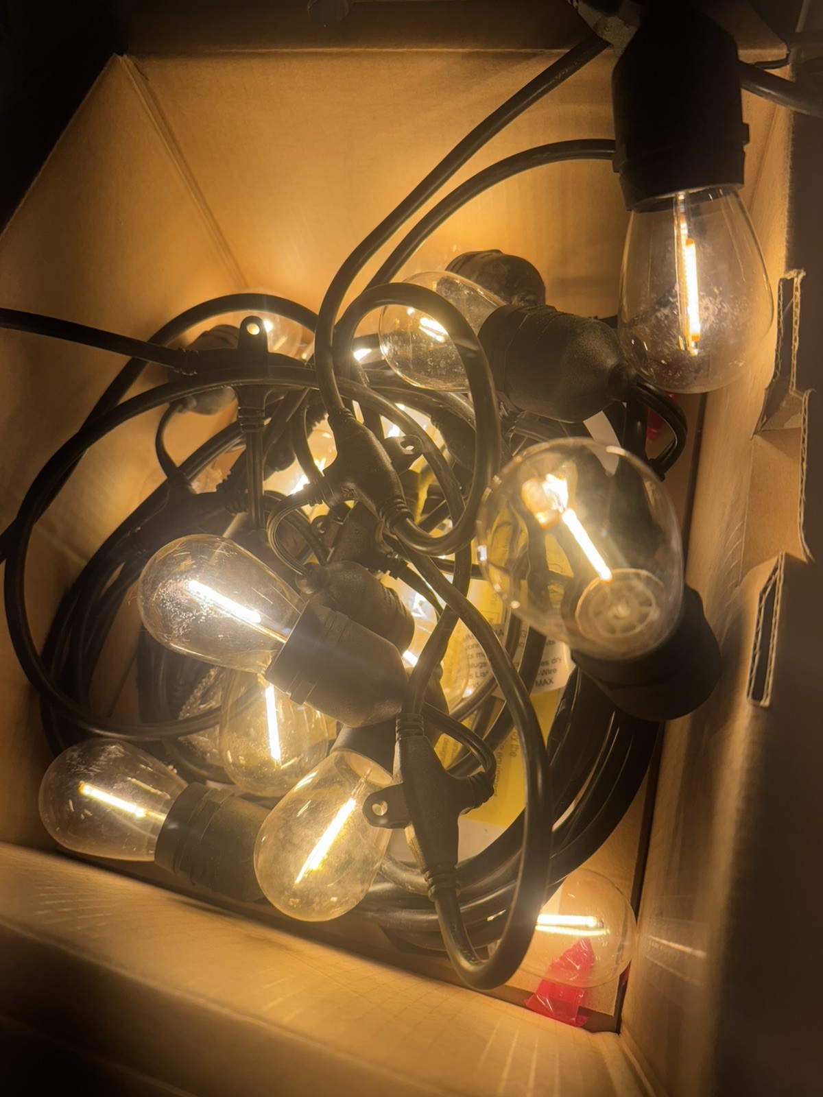 Hampton Bay 24-Light 48 ft. Indoor/Outdoor String Light with S14 Single Filament gallery
