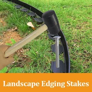 Galvanized Metal Stakes 8 Inch - 50 Pack Landscape Spikes for Garden Use gallery