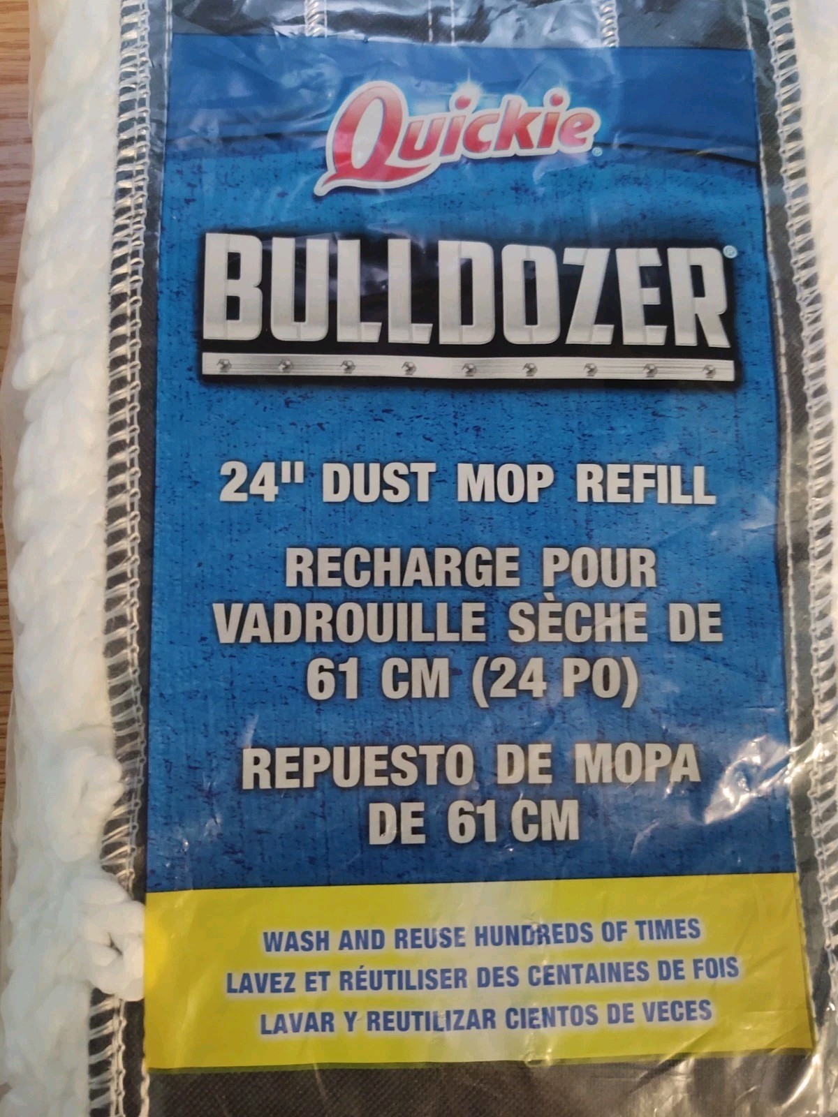 Quickie BULLDOZER Microfiber 24" Dust Mop Refill #0694M gallery