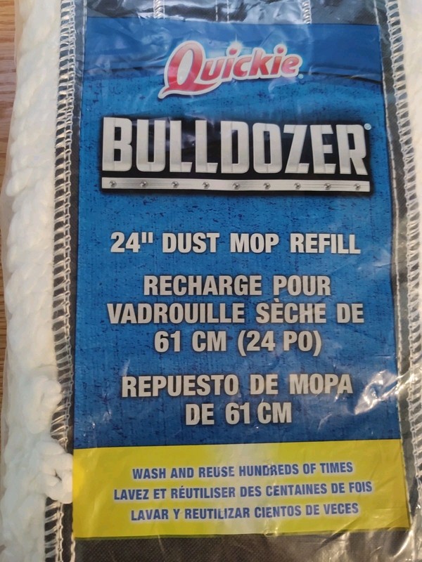 Quickie BULLDOZER Microfiber 24" Dust Mop Refill #0694M gallery