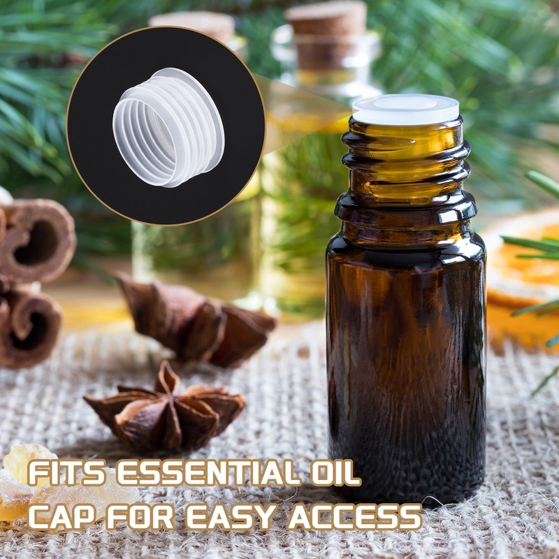 25Pcs Bottle Adapter 0.98" Clear Plastic Caps gallery