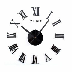 Modern DIY Large Wall Clock 3D Mirror Surface Sticker Home Decor Art Design New