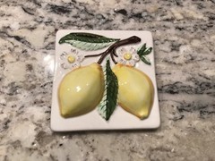 Raised Accent Tile 4×4 Fruit LEMON Backsplash Ceramic Kitchen Mult Avail