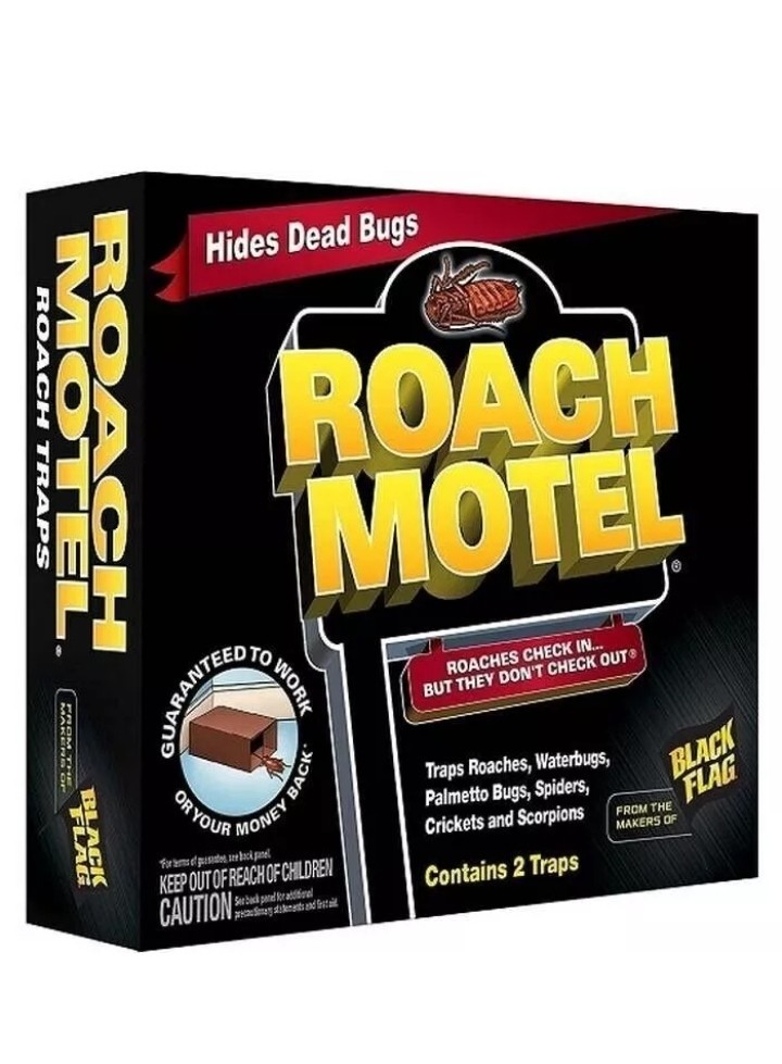 12 Lot Black Flag Roach Motels Cockroach Bug bait Glue Trap Spider Motel gallery