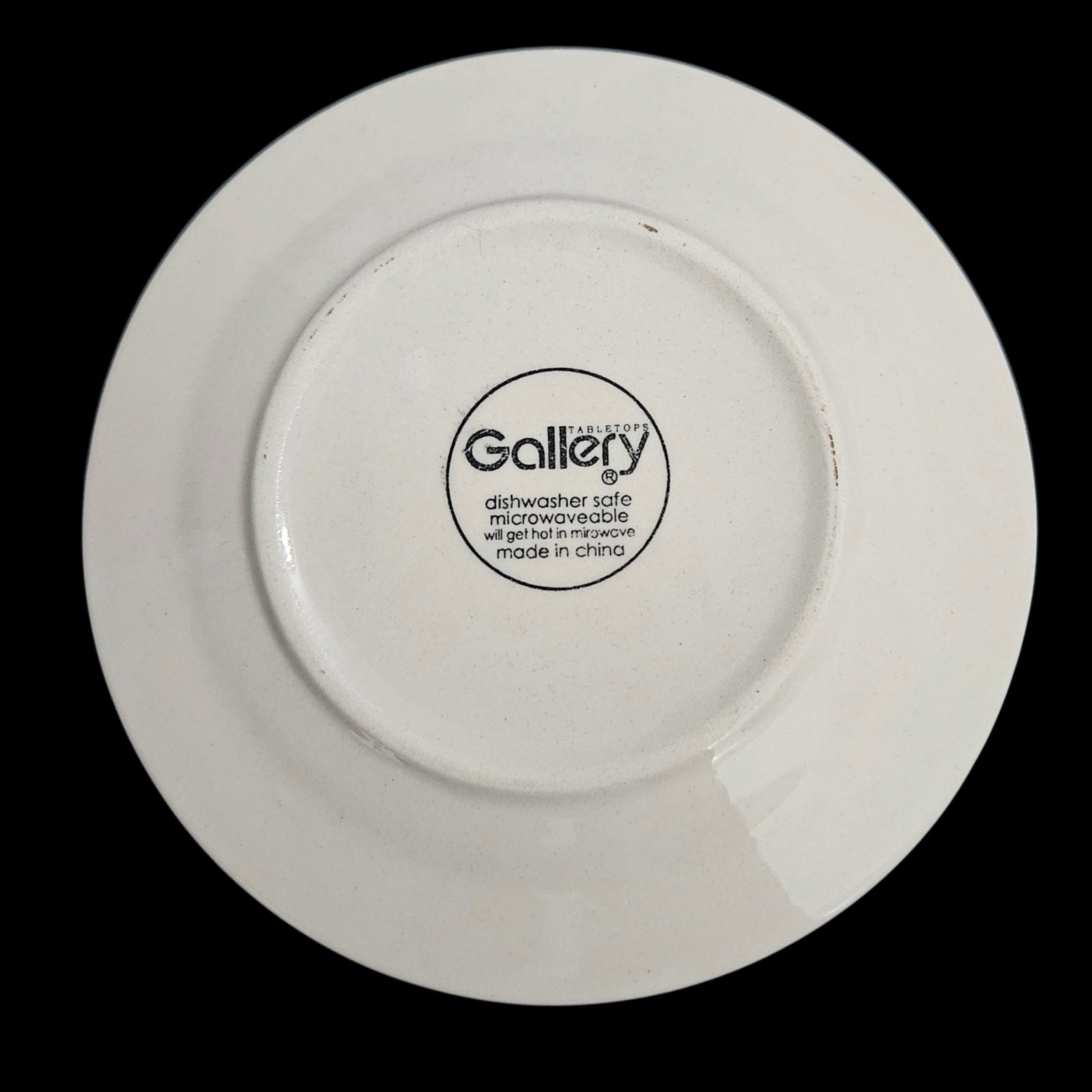 Gallery Tabletops White Stoneware Dinner Plates Set of 4 Minimalist gallery