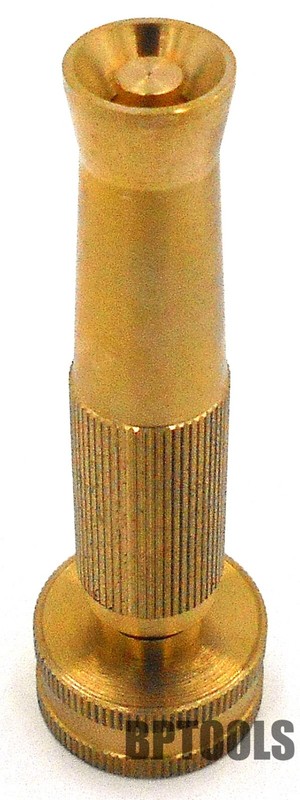 Solid Brass Garden Spray Nozzle 4" Adjustable Twist Water Hose Nozzle gallery