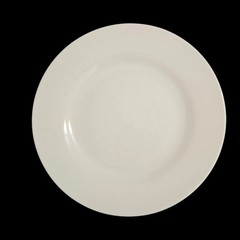 Gallery Tabletops White Stoneware Dinner Plates Set of 4 Minimalist