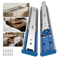Soft Close Drawer Slides 24 Inch 10 Pairs 100lb Ball Bearing Full Extension Side
