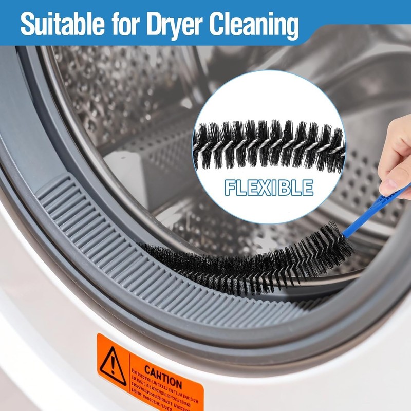 3PCS Drain Brush Set with Refrigerator Coil Cleaning Brush, Multi-Use Drain C... gallery