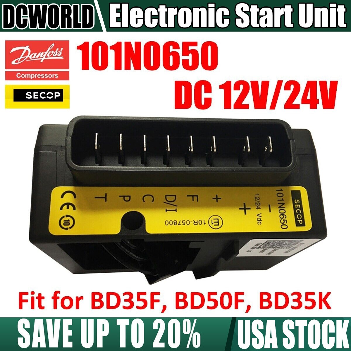 DANFOSS SECOP 101N0650 Electronic Start Unit Controller BD35F BD50F Compressors gallery