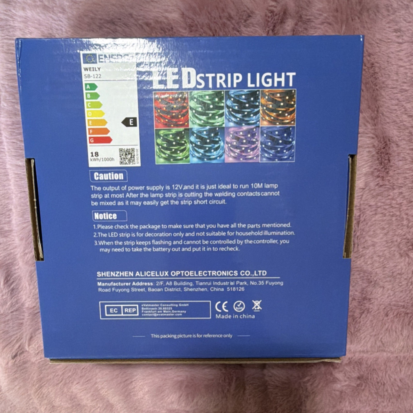 WELLY LED Multicolor Tape Strip Light SB-122 Indoor Outdoor 12V CE Marking gallery