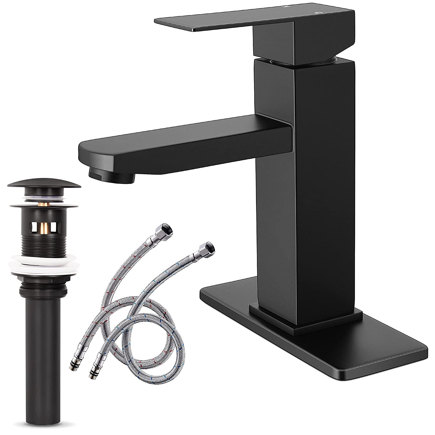 Bathroom Basin Faucet Waterfall Single Handle Vanity Sink Mixer Tap Deck Mounted gallery
