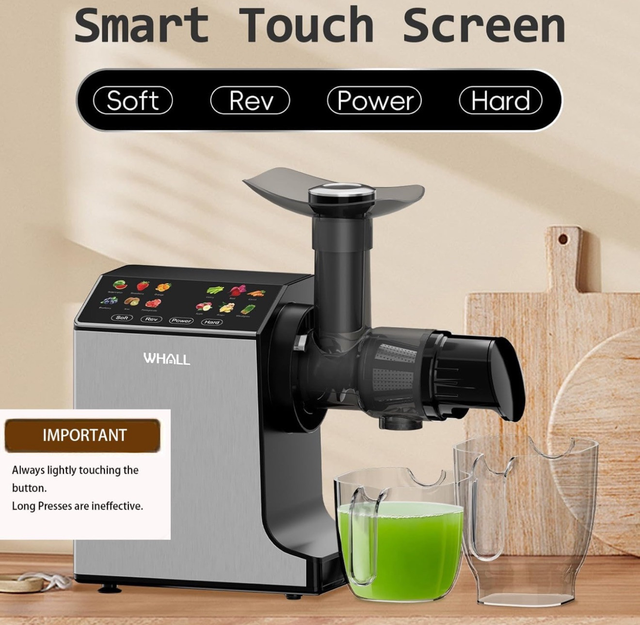 Slow Juicer Cold Press Masticating Extractor High Juice Yield Easy Clean Quiet gallery