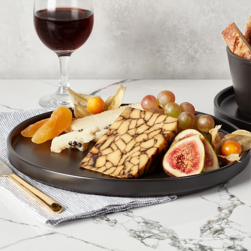 Stone Lain Celina Stoneware 16pc Dinnerware Set, Service for 4, Black (Open Box) gallery