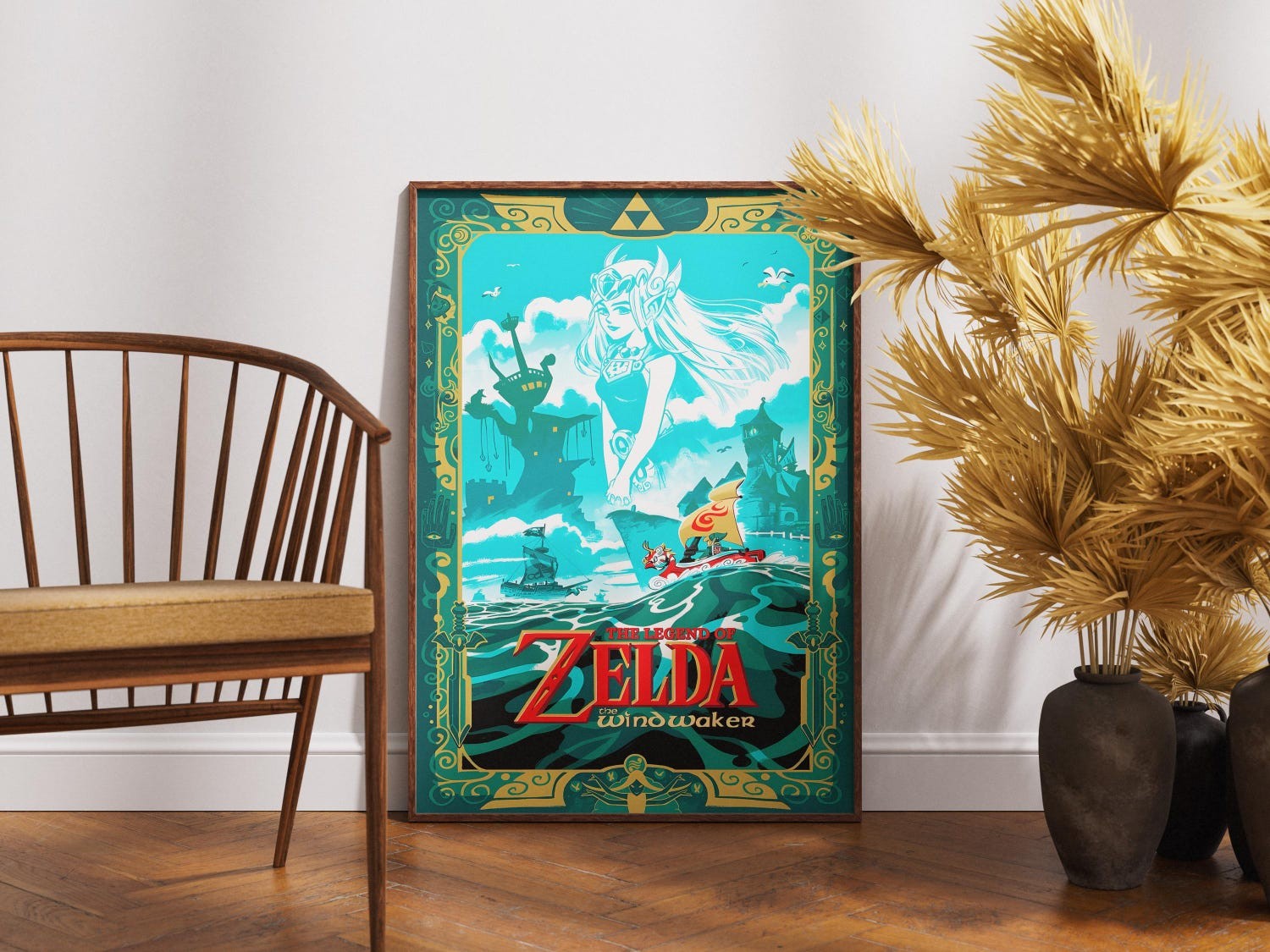Zelda Wind Waker Poster – Ocean Adventure Cel-Shaded Fantasy Gamer Art gallery