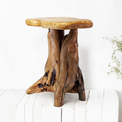 Natural Tree Stump Stool, Side Table, End Table, Plant Stand -19″ Tall