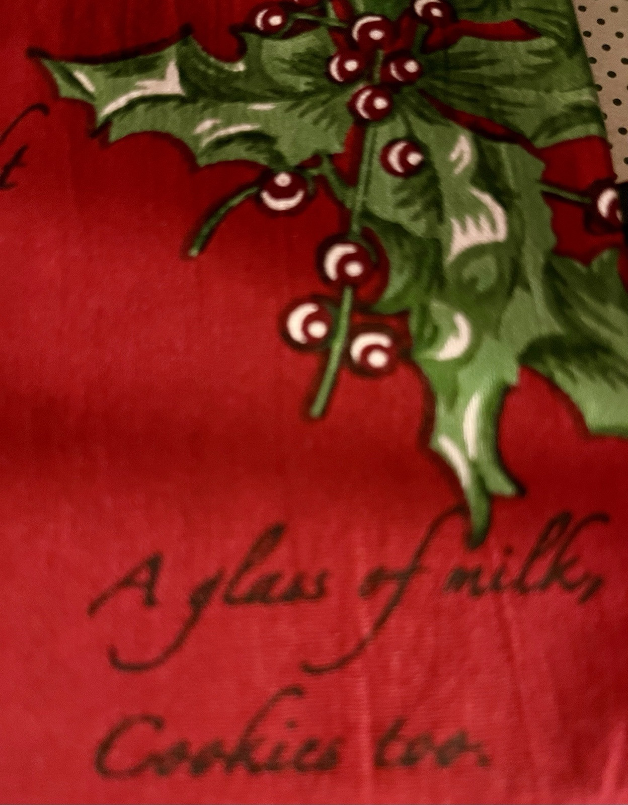 April Cornell Holly Song Holiday Tablecloth36x36 Red gallery