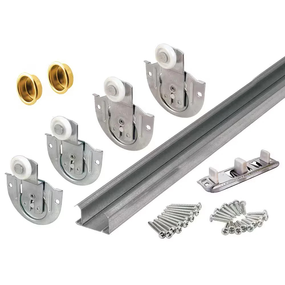 Prime-Line 72 in Bi-Pass Sliding Closet Door Track Hardware Kit gallery